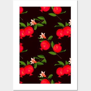 Pomegranate texture Posters and Art